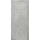 Дверь межкомнатная Unidoors Геометрия 21 ПГ глухая 70х200см ПВХ цвет бетон светлый лайт без замка и петель в комплекте