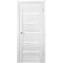 Дверь межкомнатная Unidoors Геометрия 22 ПО остеклённая 80х200см ПВХ цвет сонома белый матовый без замка и петель
