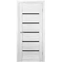 Дверь межкомнатная Unidoors Геометрия 22 ПО остеклённая 80х200см ПВХ цвет сонома белый без замка и петель