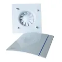 Вентилятор вытяжной S&P Silent-100 CZ silver D120 мм 35 дБ 175 м³/ч обратный клапан цвет белый