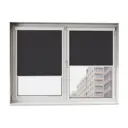 Рулонная штора блэкаут Унистайл RKRBLCHE060115, 60x115 см, цвет черный