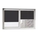 Рулонная штора блэкаут Унистайл RKRBLCHE100125, 100x125 см, цвет черный