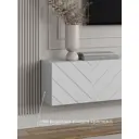 Тумба под телевизор Puzzlemebel Алессио 150x30x27 см ЛДСП цвет белый