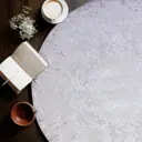 Ковер Elisa Elegance 4959Z Grey-Grey круг Ø150 см Полиэстер цвет Серый