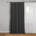 Штора на ленте 200x260 см цвет серый