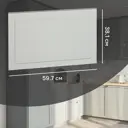 Фасад для кухонного шкафа Кинель 59.7x38.1 см Konsensa массив ясеня цвет серо-зеленый