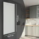 Фасад для кухонного шкафа Кинель 59.7x137.3 см Konsensa массив ясеня цвет серо-зеленый