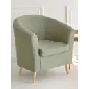 Кресло Диван не мебель Алекто 85x85x75 см рогожка цвет светло-зеленый