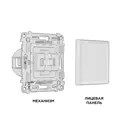 Выключатель проходной встраиваемый Ambrella volt Альфа MA321020 1 клавиша цвет бежевый матовый