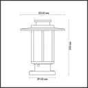 Фонарный столб уличный Odeon Light Nature Od_4047_1b 18 Вт 30 см IP44 цвет коричневый
