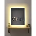 Зеркало для ванной Alfa mirrors Ek-56At с подсветкой 50x60см