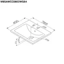 Раковина подвесная Am.pm M85AWCC0802WG64 прямоугольная 78.50 см цвет белый