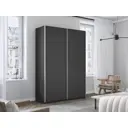 Шкаф-купе Мебельная компания е1 550427 230x120х57 см 8 полок лдсп цвет серый диамант