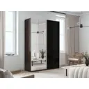 Шкаф-купе Мебельная компания е1 550602 230x140х57 см 8 полок лдсп цвет венге