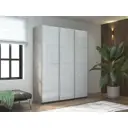 Шкаф-купе Мебельная компания е1 550360 230x210х57 см 10 полок лдсп цвет бетон