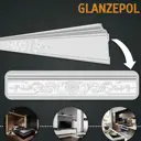 Плинтус потолочный полистирол Glanzepol GPL-16 2000x185 мм