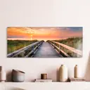 Картина без обрамления Postermarket "Пирс на закате" 40x100 см