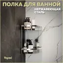 Полка для ванной комнаты Teymi T90232 нержавеющая сталь 22.5x31 см