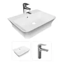 Комплект Раковина Teymi Aina 49 с полочкой и смеситель Hanna хром F07366