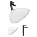 Комплект Раковина Teymi Ellie 60 и смеситель Ellie высокий черный матовый F07320