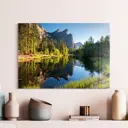 Картина без рамки Postermarket Озеро в лесу 50x70 см