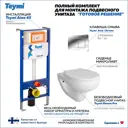 Комплект инсталляция с унитазом Teymi Hanna pro f01319 F01319 цвет белый