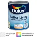 Краска для стен и потолков Dulux Антибактериальная матовая прозрачная база BC 0.9 л