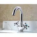 Смеситель для раковины Frap 30328 двухвентильный цвет хром