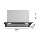 Вытяжка встраиваемая Midea MH60I370B 52 см цвет черный