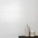 Настенная плитка Cracia Ceramica Shine 02 25x60 см 1.2 м² цвет белый