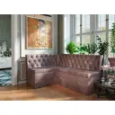Диван кухонный Бонмебель Патрисия 160 x 85 x 120 см цвет коричневый/велюр