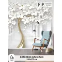 Фотообои флизелиновые Foto Print Золотое дерево с цветами 20-206-А-А-3.5-2.7 350x270 см