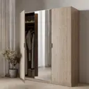 Шкаф распашной Турин Комфорт 3720 с 3 дверями 180x213x60 см ЛДСП цвет гикори джексон
