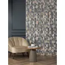Штора Arya home 8001885870599 на шторной ленте 250x300 см цвет коричневый, зеленый