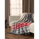 Плед Arya home 8680943231703 200x150 см хлопок цвет серый, красный