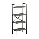 Стеллаж металлический Grostat home Strong 4 полки 60x147x35 см нагрузка до 20 кг металл цвет серый