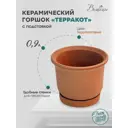 Горшок цветочный Горшок для растений Вещицы 13 см 0.9 л керамика медный