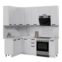 Кухонный гарнитур Стендмебель Призма УТ000588218 170x237x130 см ЛДСП цвет белый