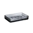 Мыльница Fixsen Atrium FX-840-4 стекло цвет серый