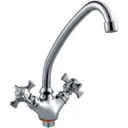 Смеситель для кухни Frap 30344 поворотный излив 19.8 см цвет хром