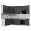 Кухонный гарнитур Стендмебель Индира УТ000587747 280x237x200 см ЛДСП цвет белый, гранит