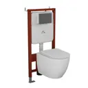 Комплект инсталляция и унитаз BAUEDGE E458103-E00121-BL0001-HQ2 цвет чаши белый