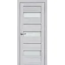 Дверь межкомнатная остекленная 200 90x200 см ПВХ цвет ясень пепельный без замка и без петель