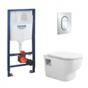 Комплект инсталляция с унитазом Grohe 397020001000090A цвет белый