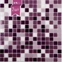 Декоративная мозаика Nsmosaic mix16 уп 2 шт 32.70x32.70 см цвет бело-сиреневый микс