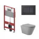 Комплект инсталляция с унитазом Tece 9400414C0130 цвет серый