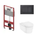 Комплект инсталляция с унитазом Hansgrohe 9400414HGSET012 цвет белый