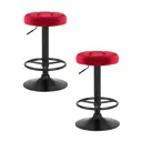 Барный стул Dobrin Bruno black lm-5008 36x83x36 цвет бордовый 2 шт