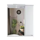 Шкафчик зеркальный SanStar Модена 60.8см цвет белый