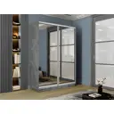 Шкаф-купе Мебельная компания е1 1EEKD_120240_BT 240x120х60 см ЛДСП 7 полок цвет бетон
